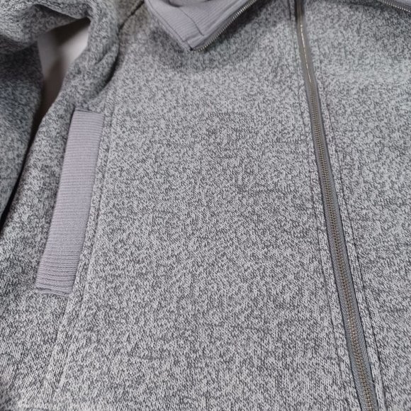 Woolrich Women's Size Medium Full Zip Fleece Jacket Coat Gray Collared Soft - Picture 8 of 11